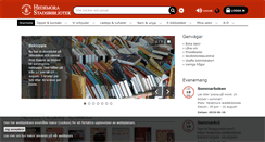 Desktop Screenshot of hedemorabibliotek.se